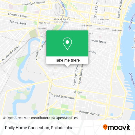 Philly Home Connection map