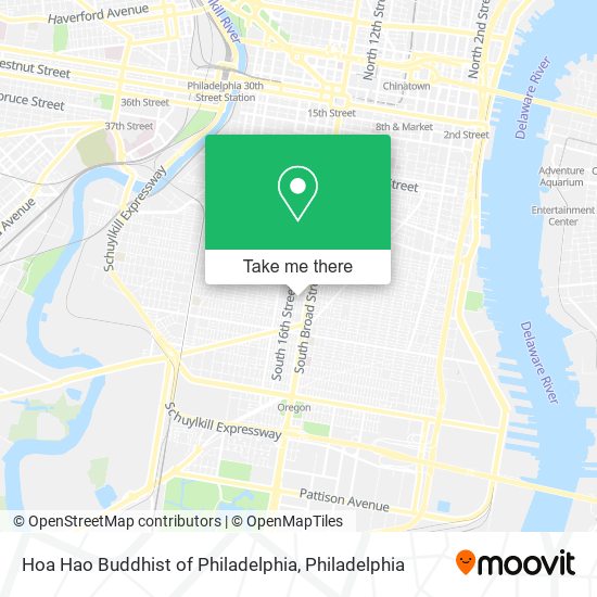 Hoa Hao Buddhist of Philadelphia map