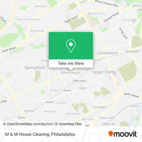 M & M House Cleaning map