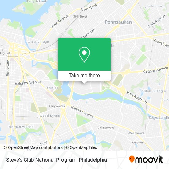 Steve's Club National Program map
