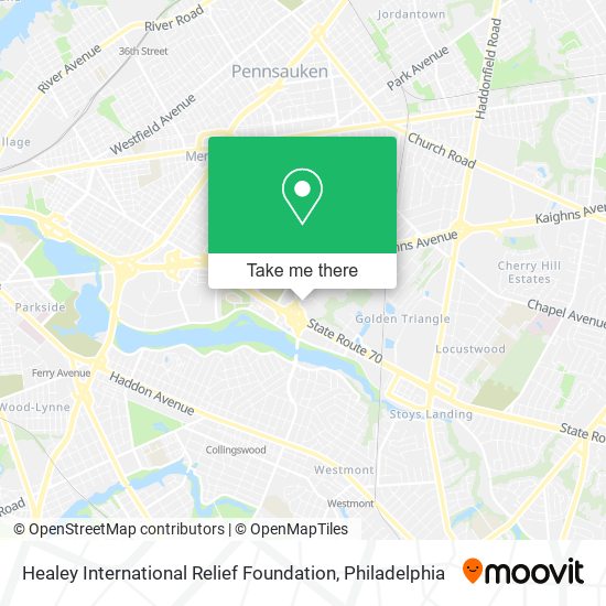 Healey International Relief Foundation map