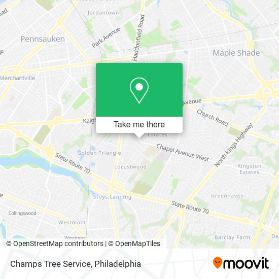Champs Tree Service map