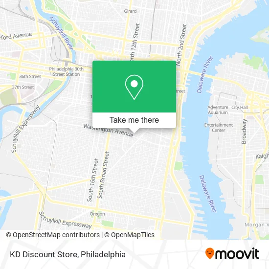 KD Discount Store map