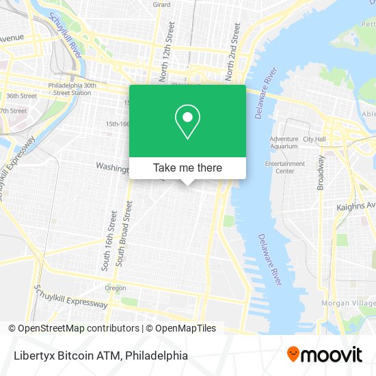 Mapa de Libertyx Bitcoin ATM