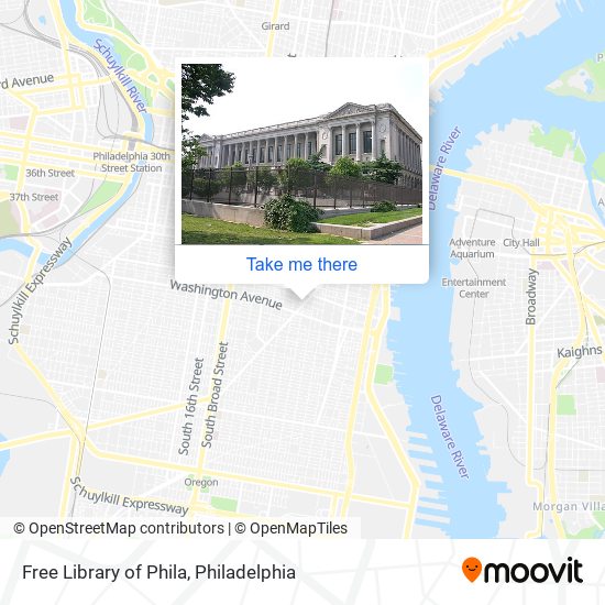 Mapa de Free Library of Phila