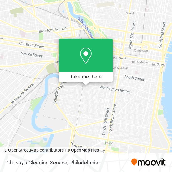 Chrissy's Cleaning Service map