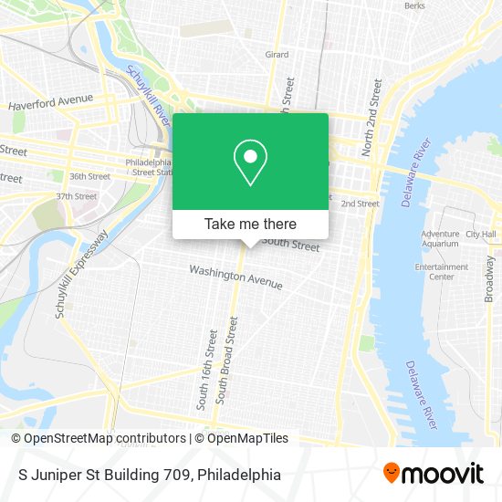 Mapa de S Juniper St Building 709