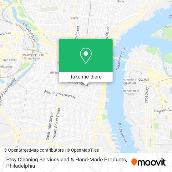 Mapa de Etsy Cleaning Services and & Hand-Made Products