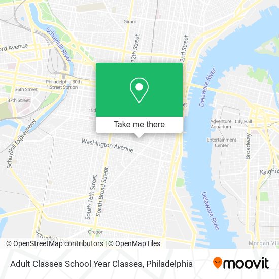 Adult Classes School Year Classes map