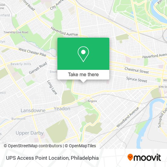 UPS Access Point Location map