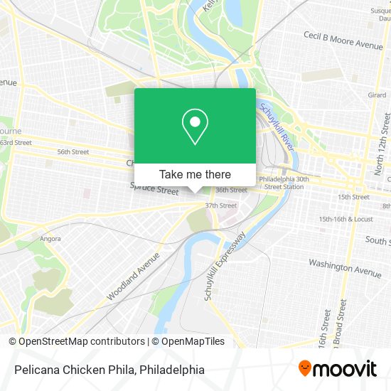 Pelicana Chicken Phila map