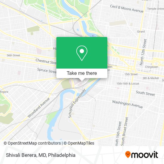 Shivali Berera, MD map