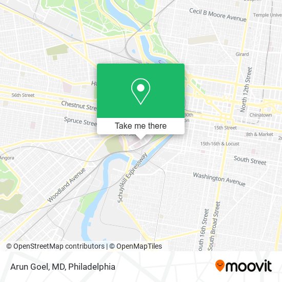Arun Goel, MD map