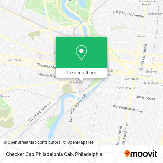 Checker Cab Philadelphia Cab map