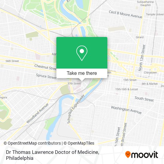 Mapa de Dr Thomas Lawrence Doctor of Medicine