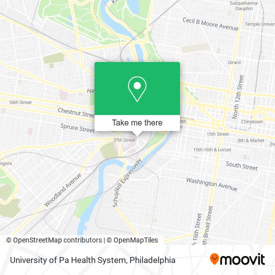 University of Pa Health System map