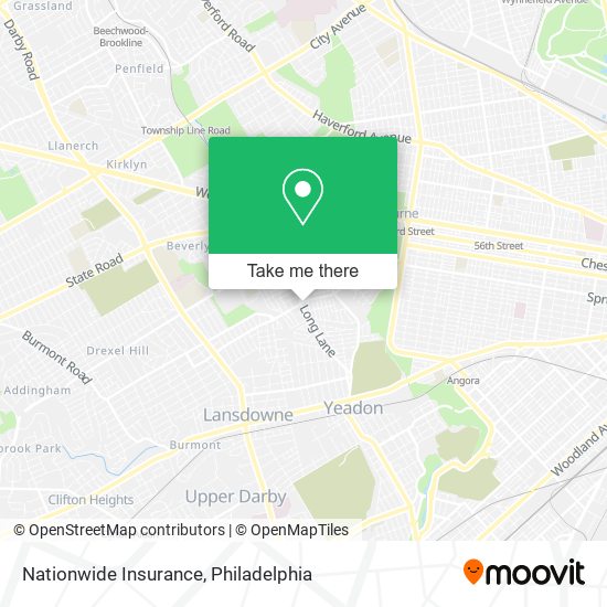 Mapa de Nationwide Insurance