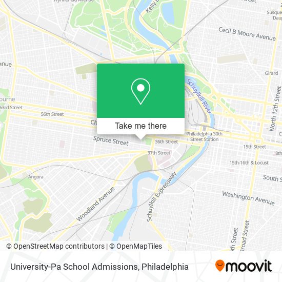 University-Pa School Admissions map