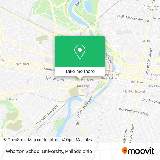 Wharton School University map