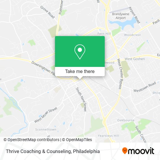 Mapa de Thrive Coaching & Counseling