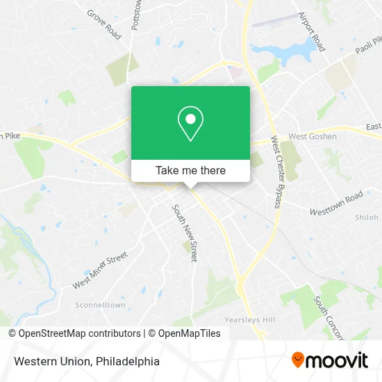 Western Union map
