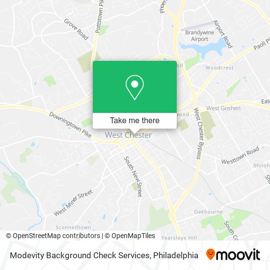 Mapa de Modevity Background Check Services