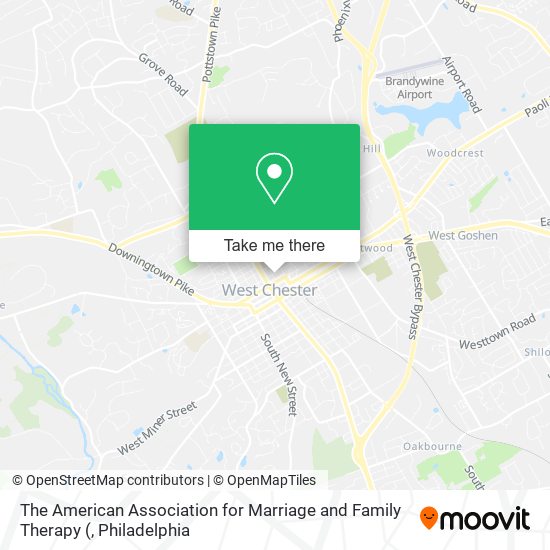 Mapa de The American Association for Marriage and Family Therapy