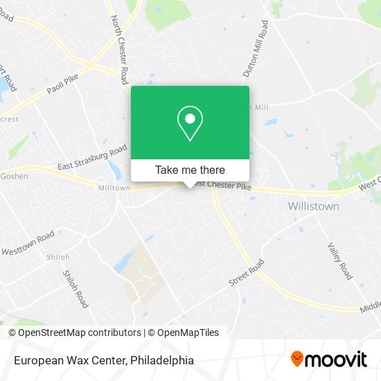 European Wax Center map