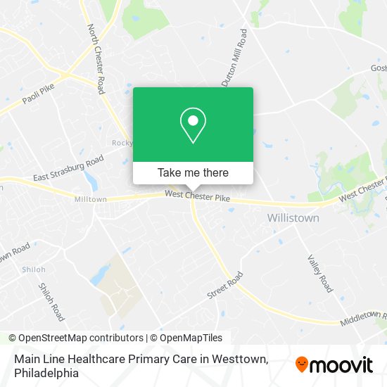 Mapa de Main Line Healthcare Primary Care in Westtown