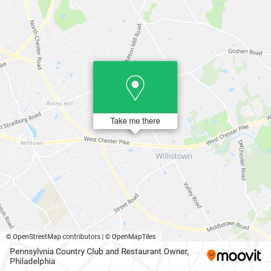 Pennsylvnia Country Club and Restaurant Owner map