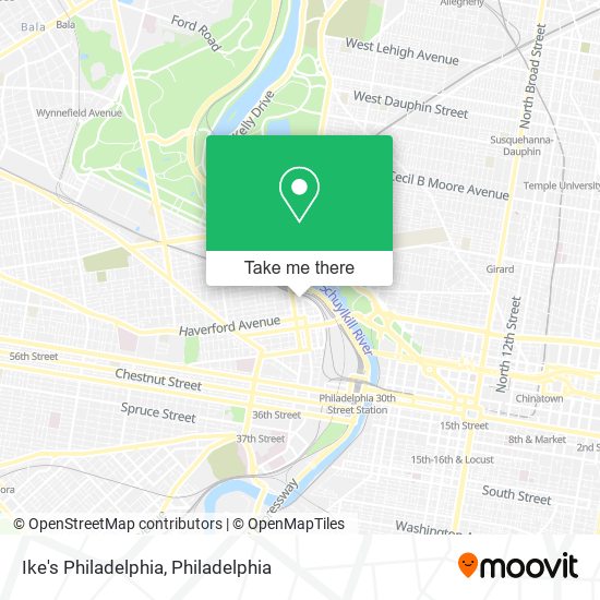 Mapa de Ike's Philadelphia