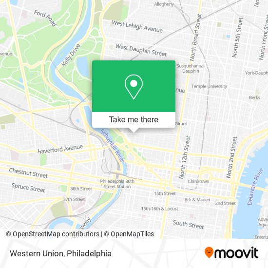 Mapa de Western Union