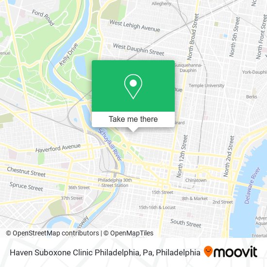 Haven Suboxone Clinic Philadelphia, Pa map
