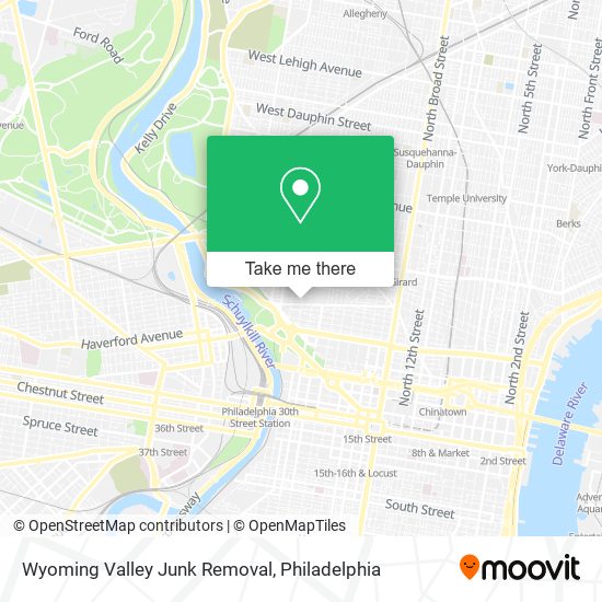 Wyoming Valley Junk Removal map