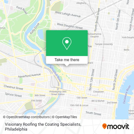 Visionary Roofing the Coating Specialists map