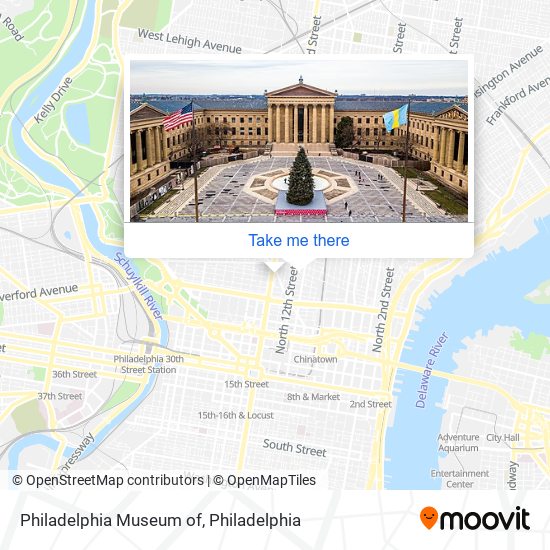 Philadelphia Museum of map