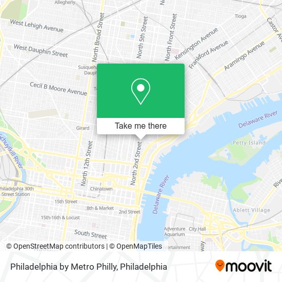 Philadelphia by Metro Philly map