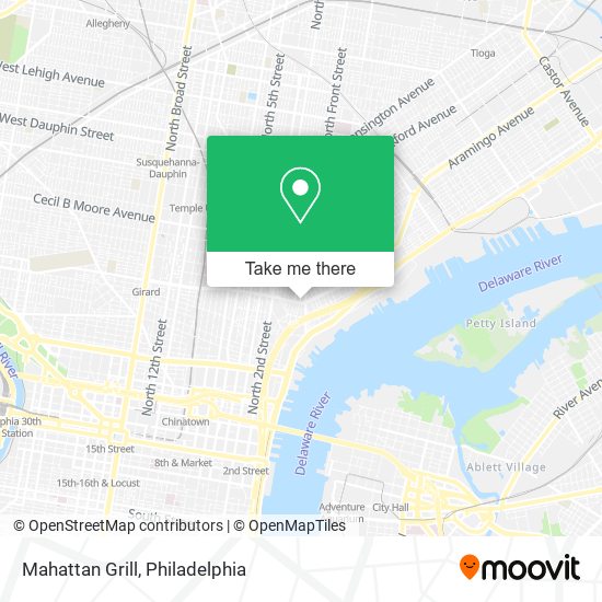 Mahattan Grill map