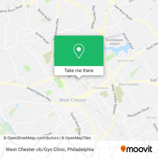 West Chester ob/Gyn Clinic map
