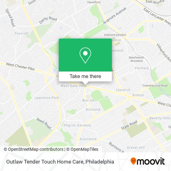 Outlaw Tender Touch Home Care map