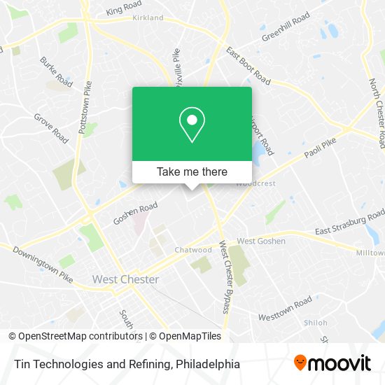 Tin Technologies and Refining map