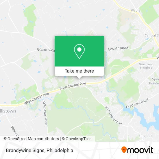 Brandywine Signs map