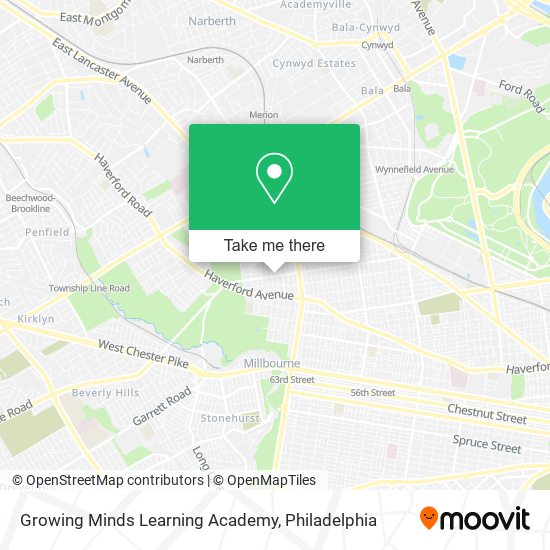 Mapa de Growing Minds Learning Academy