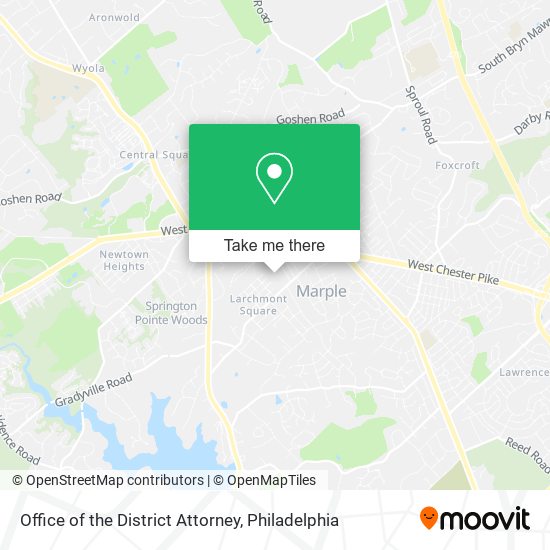 Office of the District Attorney map