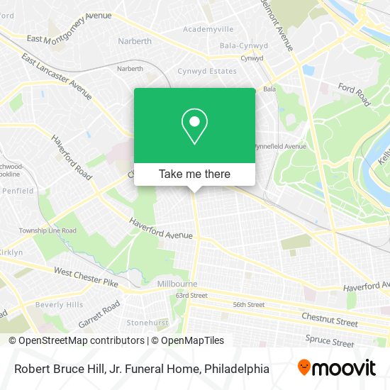 Robert Bruce Hill, Jr. Funeral Home map