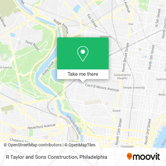 R Taylor and Sons Construction map