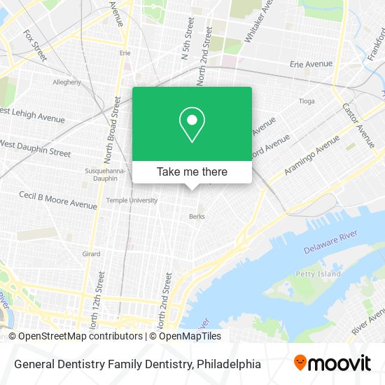 General Dentistry Family Dentistry map