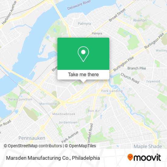 Marsden Manufacturing Co. map