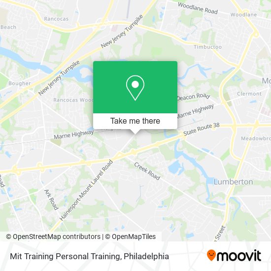 Mapa de Mit Training Personal Training