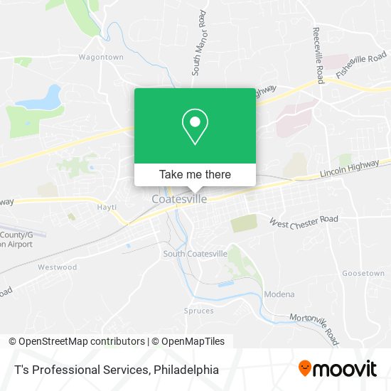 T's Professional Services map